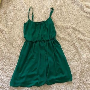 Green Spaghetti Strap Dress